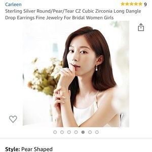 Carleen long dangle drop earrings